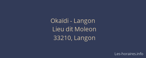 Okaïdi - Langon
