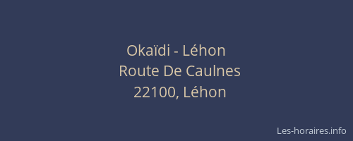 Oka&iuml;di - L&eacute;hon