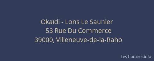 Oka&iuml;di - Lons Le Saunier