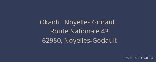 Oka&iuml;di - Noyelles Godault