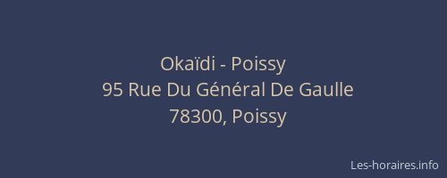 Oka&iuml;di - Poissy
