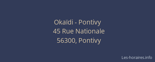 Okaïdi - Pontivy