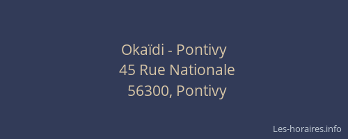 Oka&iuml;di - Pontivy