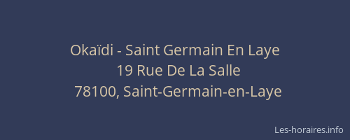 Okaïdi - Saint Germain En Laye