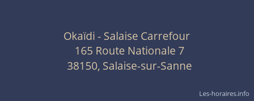Okaïdi - Salaise Carrefour