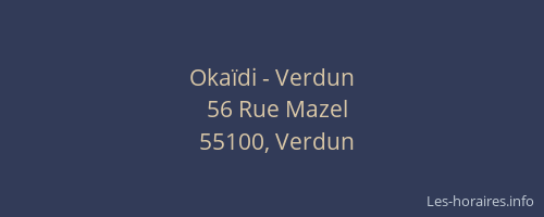 Oka&iuml;di - Verdun