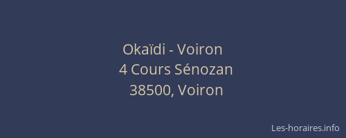 Okaïdi - Voiron