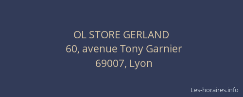 OL STORE GERLAND
