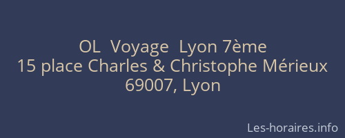 OL  Voyage  Lyon 7ème