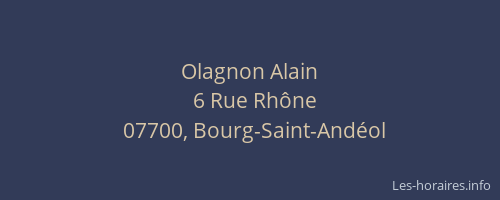 Olagnon Alain
