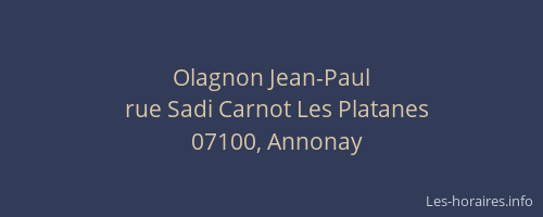 Olagnon Jean-Paul