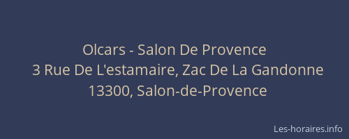 Olcars - Salon De Provence