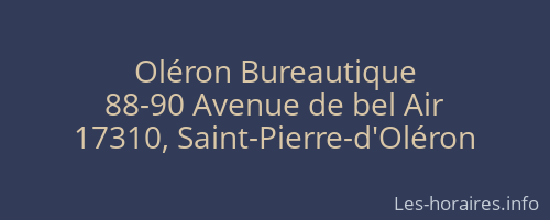 Oléron Bureautique