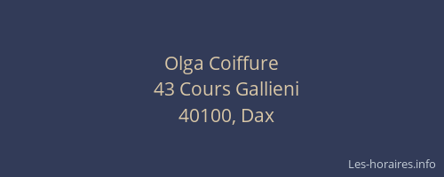 Olga Coiffure
