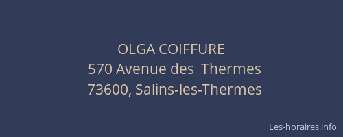 OLGA COIFFURE