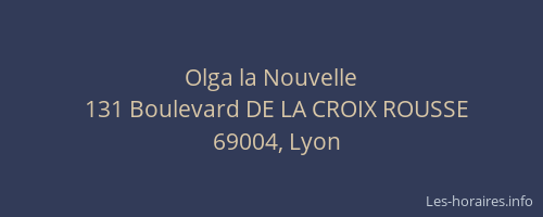 Olga la Nouvelle
