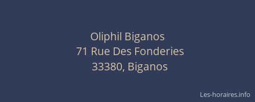 Oliphil Biganos