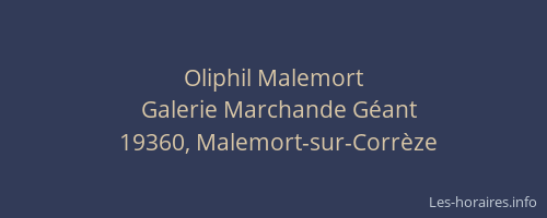 Oliphil Malemort
