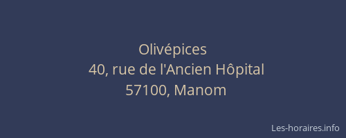 Oliv&eacute;pices