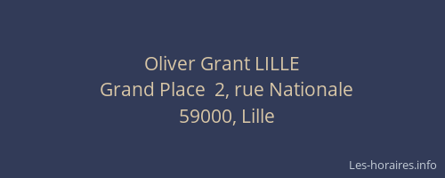Oliver Grant LILLE