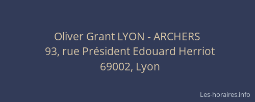 Oliver Grant LYON - ARCHERS
