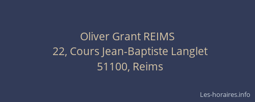 Oliver Grant REIMS