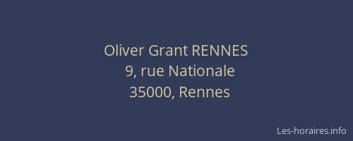 Oliver Grant RENNES