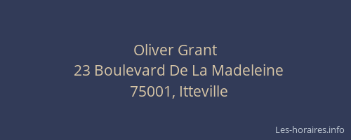 Oliver Grant