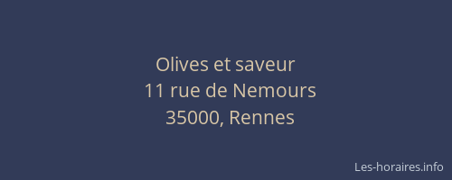 Olives et saveur