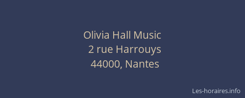 Olivia Hall Music