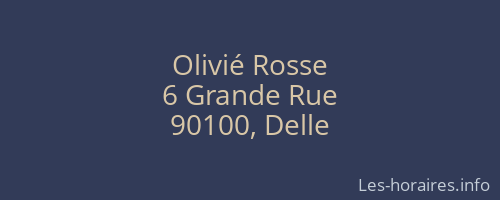 Olivié Rosse