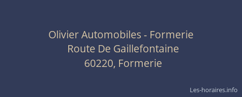 Olivier Automobiles - Formerie