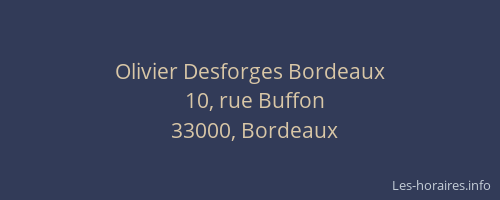 Olivier Desforges Bordeaux