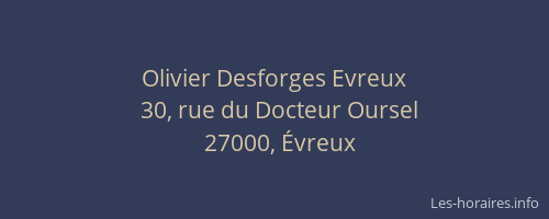 Olivier Desforges Evreux