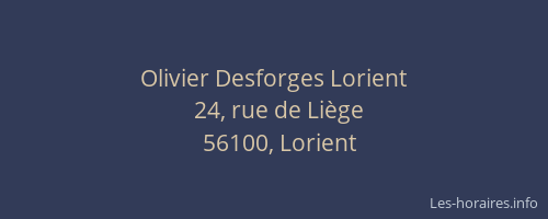 Olivier Desforges Lorient