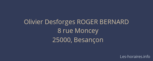 Olivier Desforges ROGER BERNARD