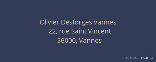 Olivier Desforges Vannes