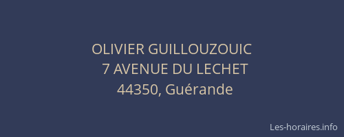 OLIVIER GUILLOUZOUIC