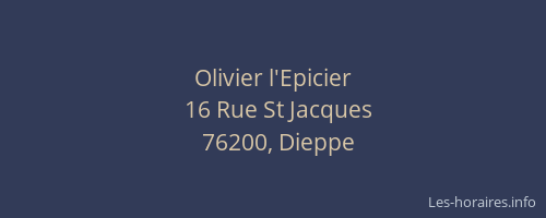 Olivier l'Epicier