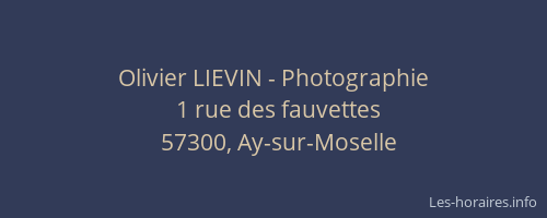 Olivier LIEVIN - Photographie