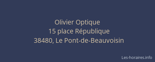 Olivier Optique