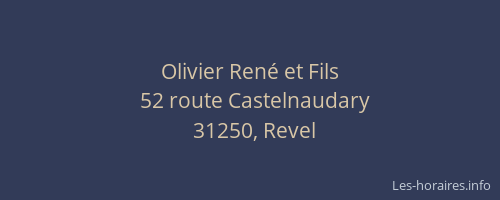 Olivier René et Fils