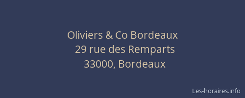 Oliviers & Co Bordeaux