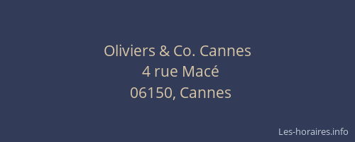 Oliviers & Co. Cannes
