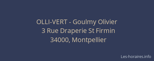 OLLI-VERT - Goulmy Olivier