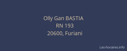 Olly Gan BASTIA