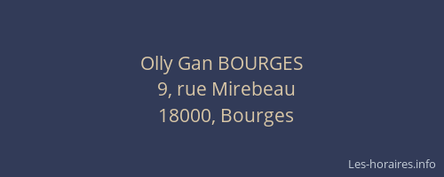 Olly Gan BOURGES