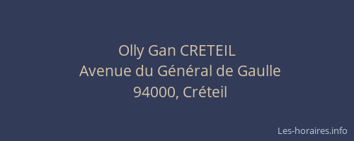 Olly Gan CRETEIL