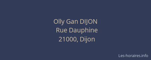Olly Gan DIJON