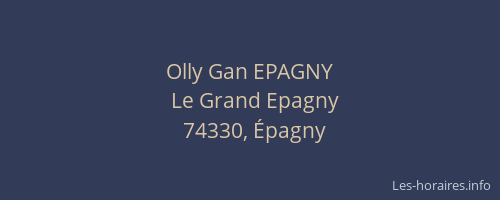 Olly Gan EPAGNY